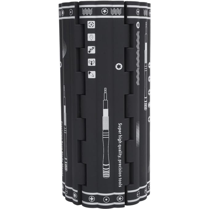 128 in 1 Schroevendraaier Bit Set 116 Stuks S2 Hoge Hardheid Bits 6 Stuks Sleutelkoppen voor PC Telefoon Laptop black