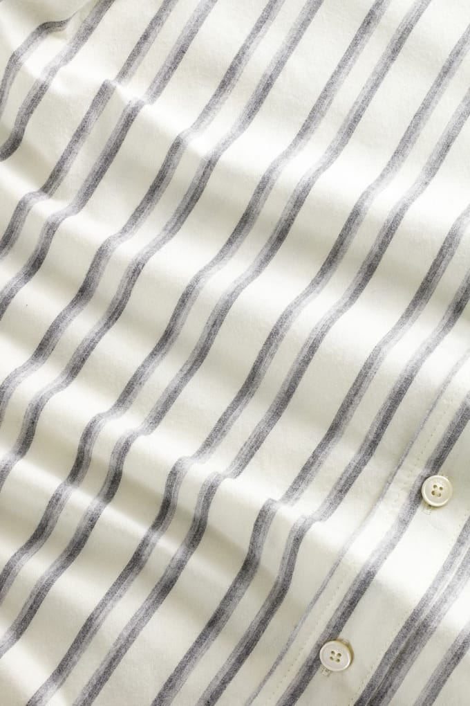 NN.07 Colby Shirt Off White Stripe Taglia: L | Camicie Casual Outlet | Uomo | Bianco