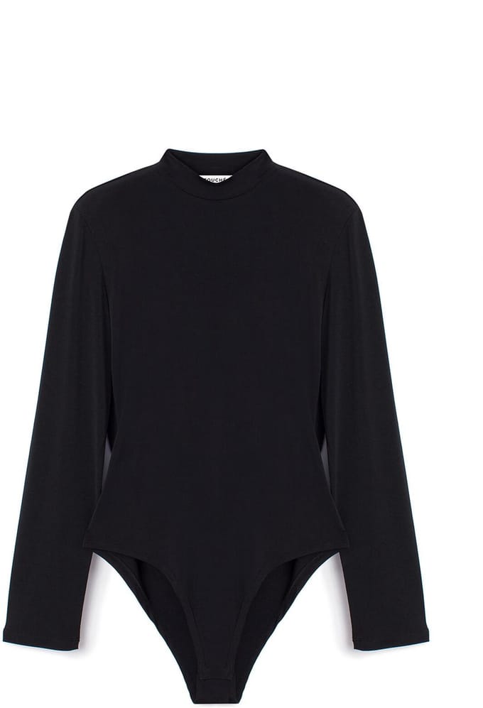 Touché Privé - Bodysuit met kol - Zwart - Dames