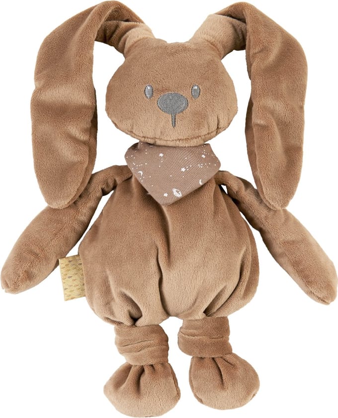 Nattou LAPIDOU Knuffel - Konijn - 30 cm - Mokka