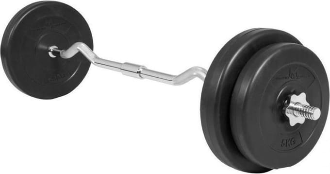 EZ Curl Halterset 30 kg Kunststof - 25 mm