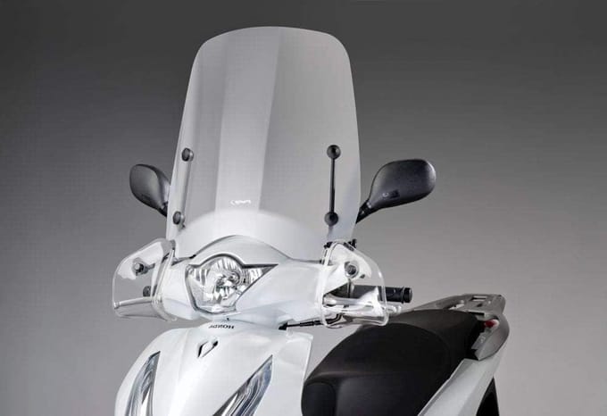 Windscherm scooter - Motor accessoires - Bescherming rijden - Universele pasvorm - 1 stuk - Transparant