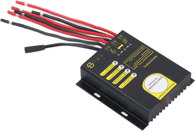 MPPT Solar Charge Controller - Zonnepaneel Lader - Accu's Laden - Geavanceerde MPPT Technologie - 20A - Grijs