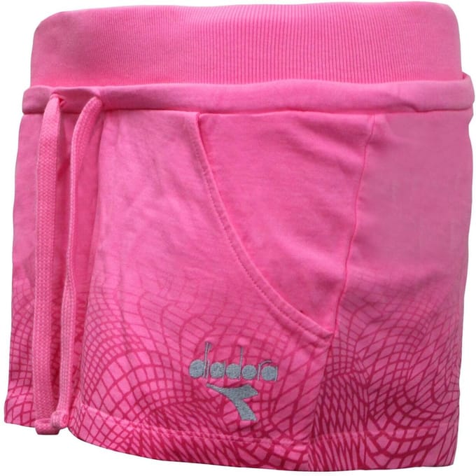 Diadora Logo Dames Roze Korte Broek