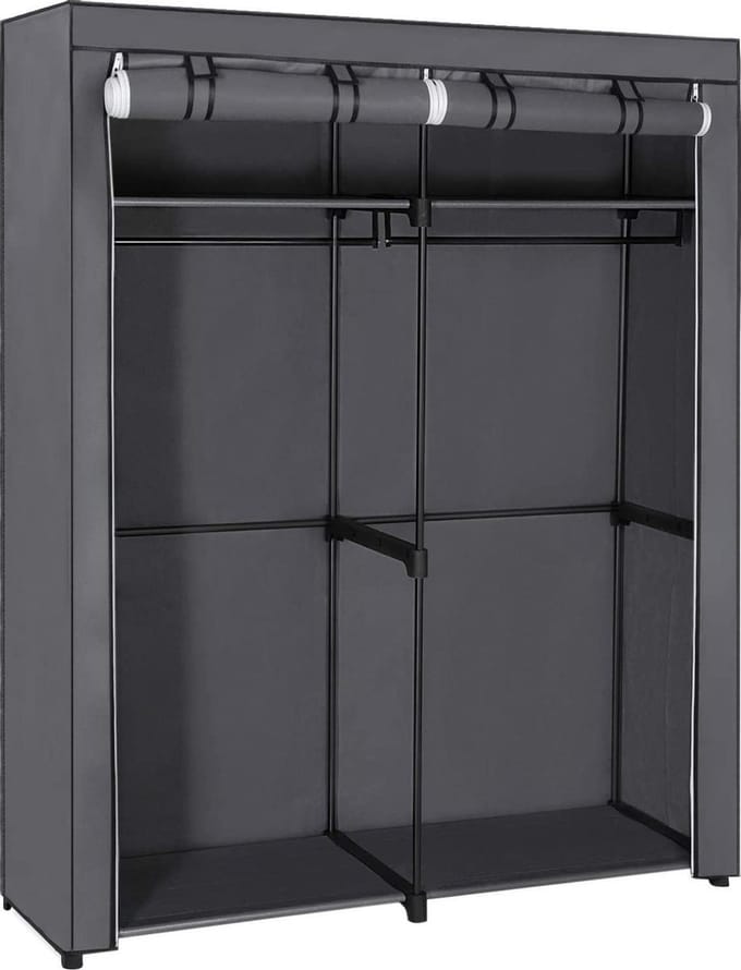 Nancy's XL Kledingkast – Stoffen Kast – Vouwkast Met 2 Oprolbare Deuren