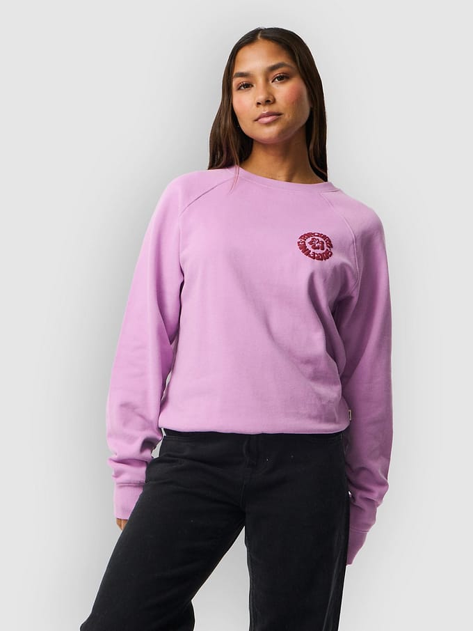 Rip Curl Surf Puff Raglan Relaxed Crew - Bright Lilac