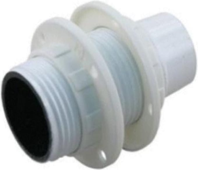 TQ4U lampfitting E14 - M10 binnendraad - 2 ringen - Ø 28 mm - wit