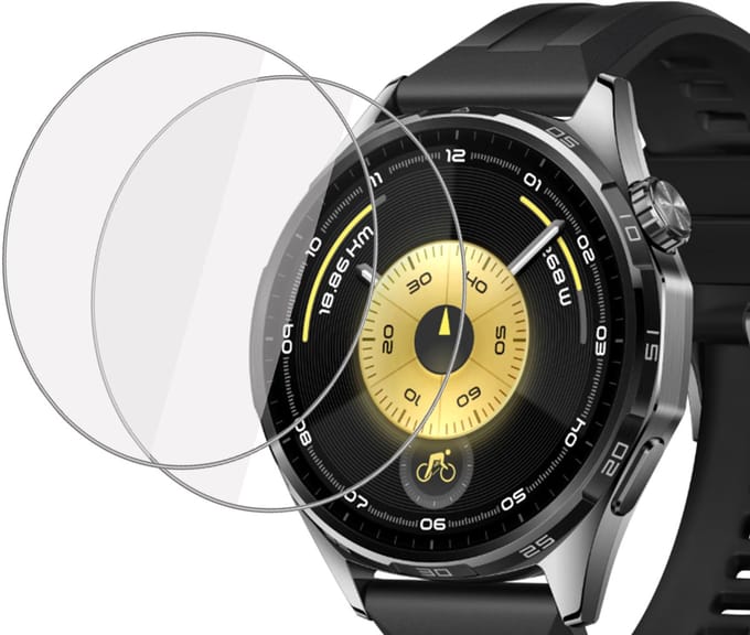 2x Screenprotector geschikt voor Huawei Watch GT 6 46 mm - Folie Screen Protector