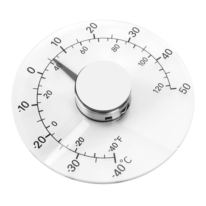 Buitenthermometer Zelfklevend Transparant Raam Deur Kas Temperatuur Monitor Tester white