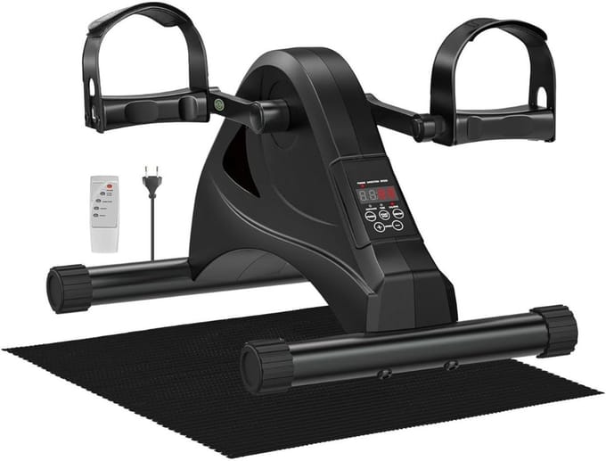 SCH® Stoelfiets - Fitness - Zwart- 122cm x 41cm x 61cm