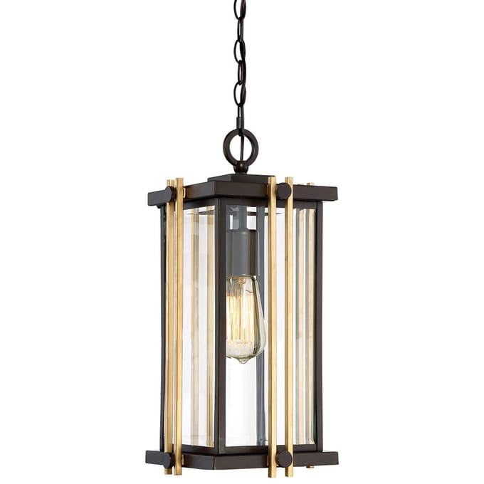 Quoizel LED Buiten Hanglamp Goldenrod | 1X E27 Max 60W | IP44 | Dimbaar | Western Bronze