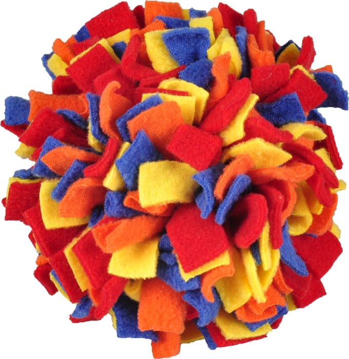 Flamingo Hondenspeelgoed Fleece Bal - Div. Kleuren - 10 cm