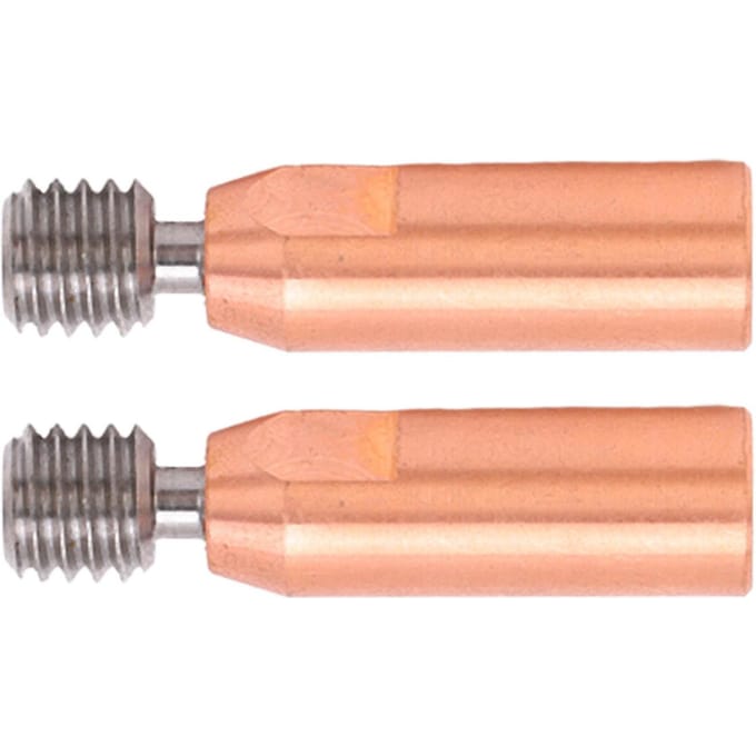 2 stuks 3D Printer Keel Nozzle Ti Legering Koper Bimetaal voor Ender 3 3 V2 3 Pro Hotend 1.75mm Boring beige