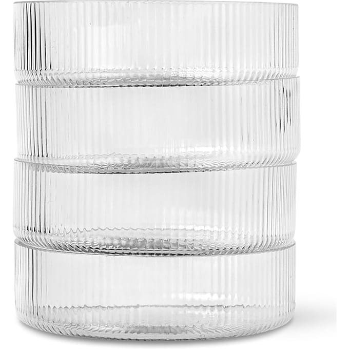 Ferm Living - Ripple - Serveerschaaltjes - Set van 4 - Helder