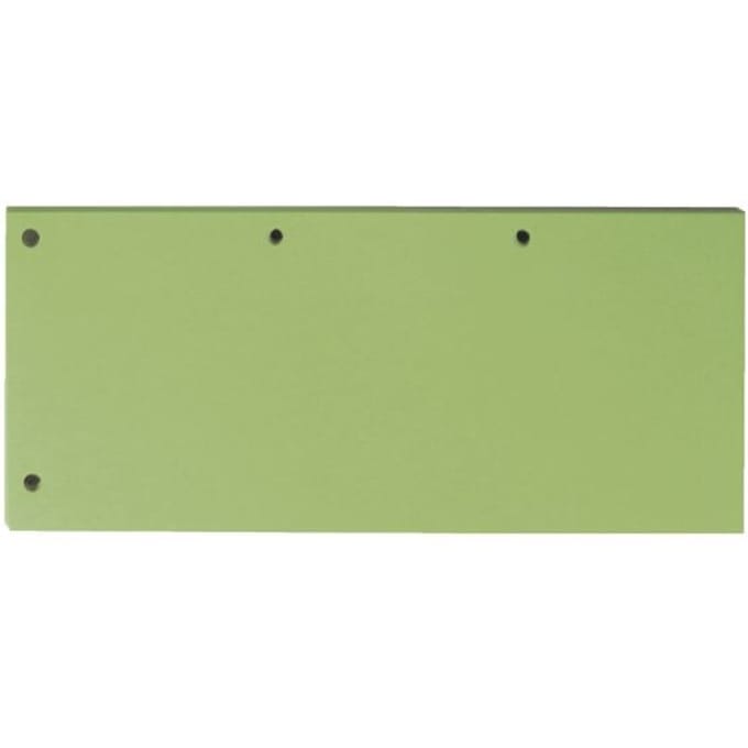 OXFORD Duo scheidingsstroken 240x105mm onbedrukt 4 gaats groen pk 60