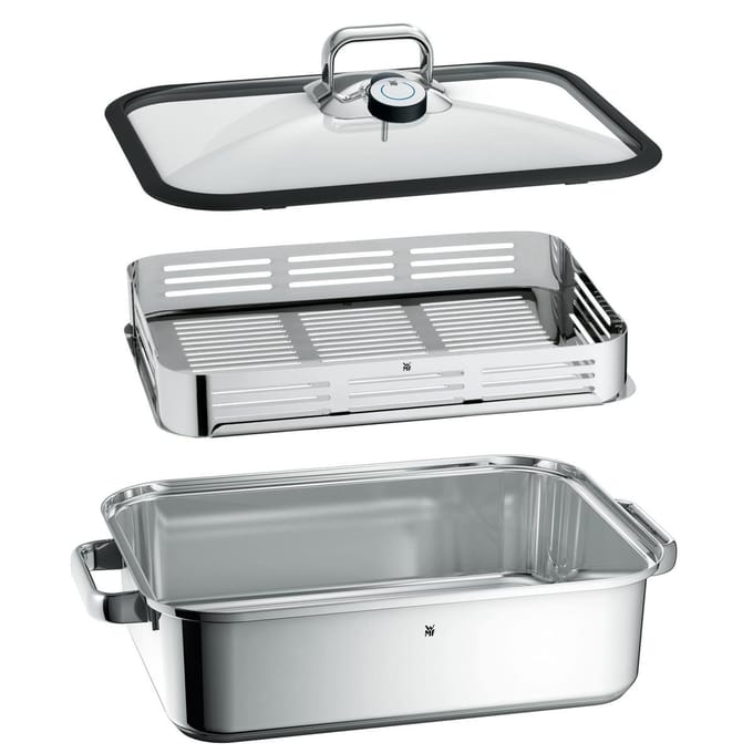 WMF Vitalis - Stoom & Braadpan - 6,5 Liter - RVS - Inductie - Met Deksel - Multifunctioneel