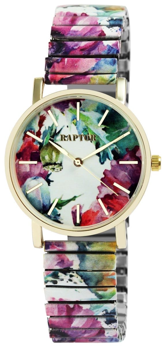 Raptor Herenhorloge siliconen JW20204 met echte leren band, 5ATM, basic, modern, zakelijk