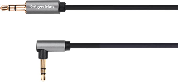 Kruger&Matz Basic Serie - Audio Kabel - 3,5 mm Jack - Koppelstuk Kabelaansluiting