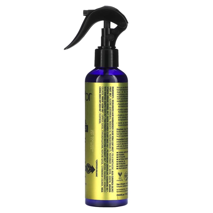 Pura D'or, Hittebescherming, Arganolie, 8 fl oz (237 ml) black