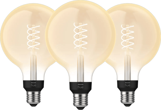 Philips Hue Filamentlamp White Globe XL E27 - 2023 - 3-pack