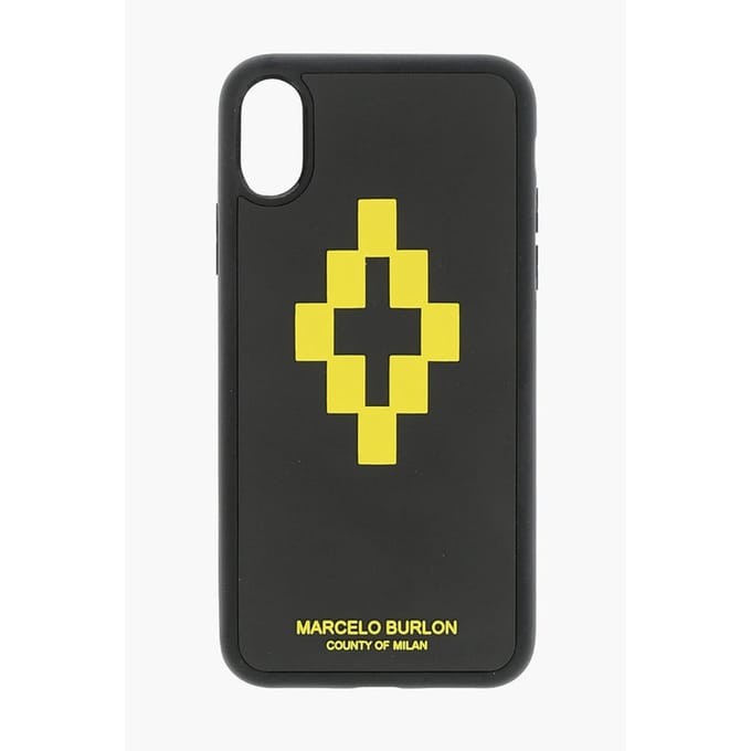 reliëf bedrukt CROSS 3D XS iPhone-hoesje in zwart