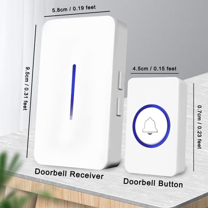 Draadloze Deurbel met IP55 Waterdichtheid en Slim Geheugen