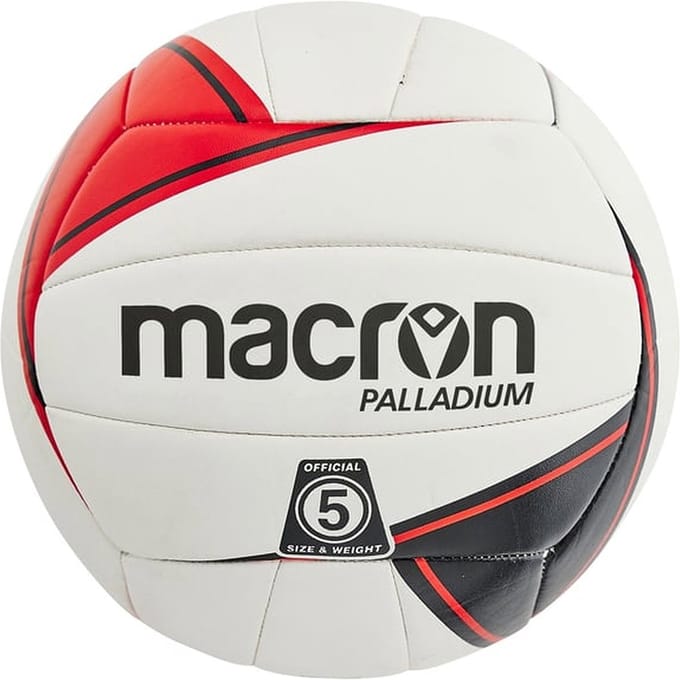 Macron Palladium Volleybal - Wit / Rood / Zwart | Maat: 5