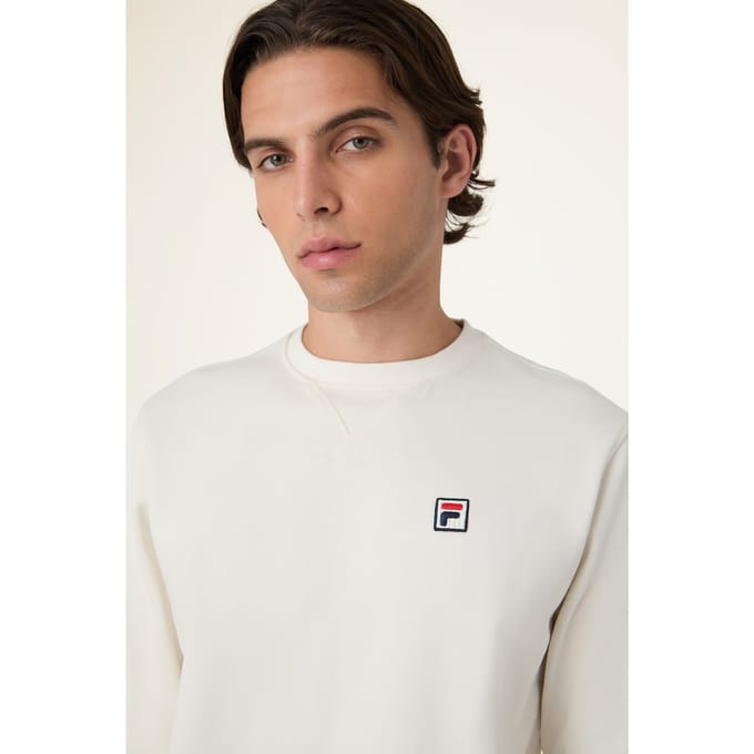 FILA Biella Regular Crewneck Sweatshirt Egret Taglia: S | Maglioni a maglia Outlet | Uomo