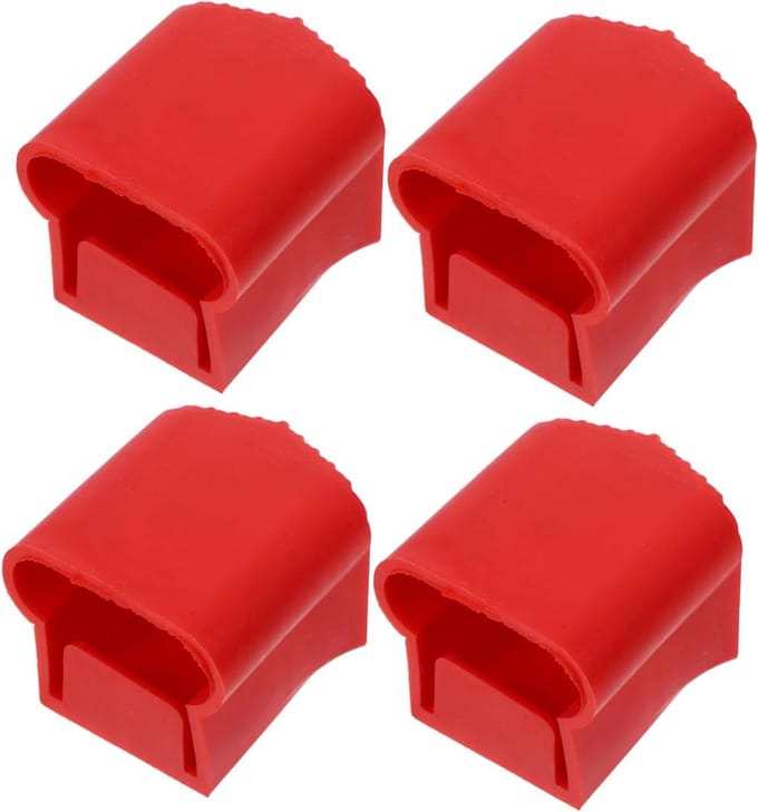 Laddervoeten - Ladderkussens - Veiliger Werken - Antislip Stabiliteit - 5.2 x 4.5 cm - Rood