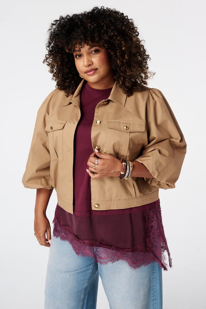 MS Mode Jacket Utility jasje met pofmouwen