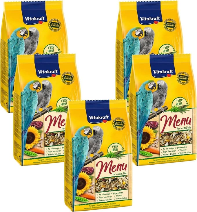 Vitakraft Papegaaien Premium Menu - Vogelvoer - 5 x 1 kg