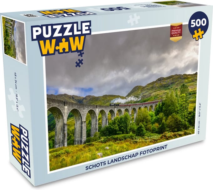 Puzzel Schots landschap fotoprint - Legpuzzel - Puzzel 500 stukjes