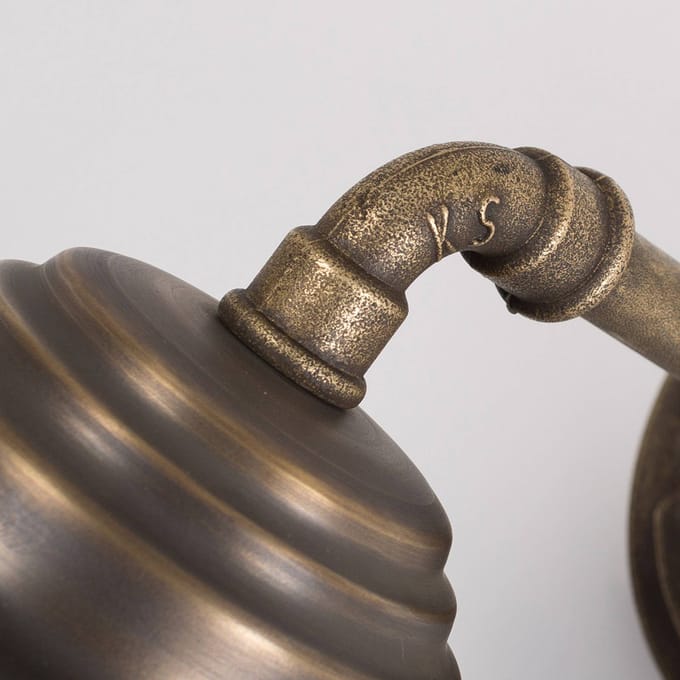 KS Verlichting wandlamp - Tours - E27 - IP44 - Klassiek - Brons - Koper