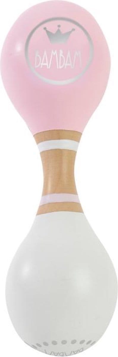 BAMBAM Eco-vriendelijk houten Sambabal - Roze - Baby cadeau