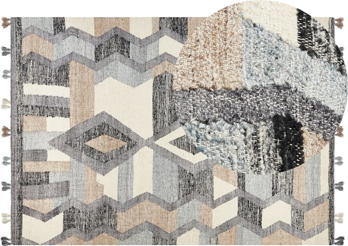 AYGEZARD - Kelim vloerkleed - Multicolor - 200 x 300 cm - Wol