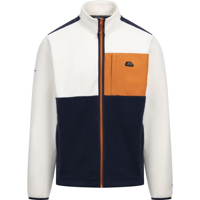 Trespass Heren Hamish AT200 Fleecejack (Gebroken Wit/Navy/Oranje)