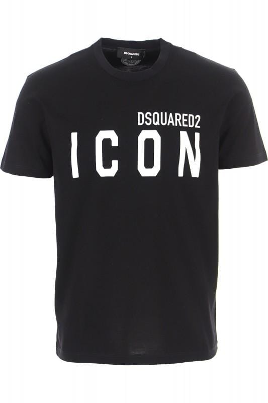 DSQUARED2 icoon Italiaans t-shirt heren zwart - Maat: S black