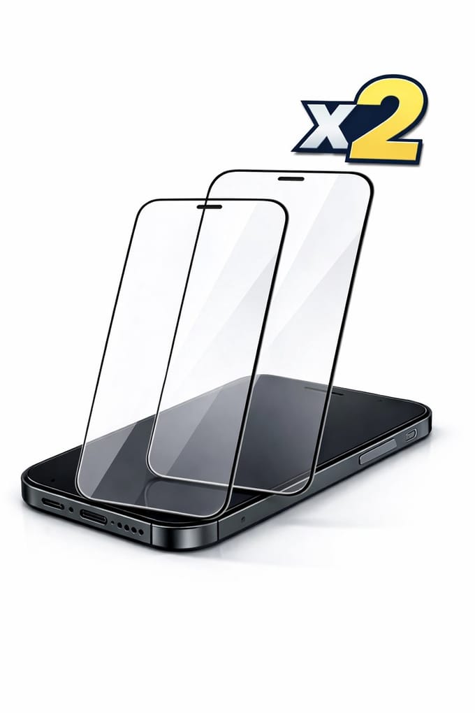 Full Cover Screenprotector voor Smartphone – 9H Gehard Glas – Volledig Scherm – Zwarte Randen – 2 Stuks iPhone 13 Pro Max