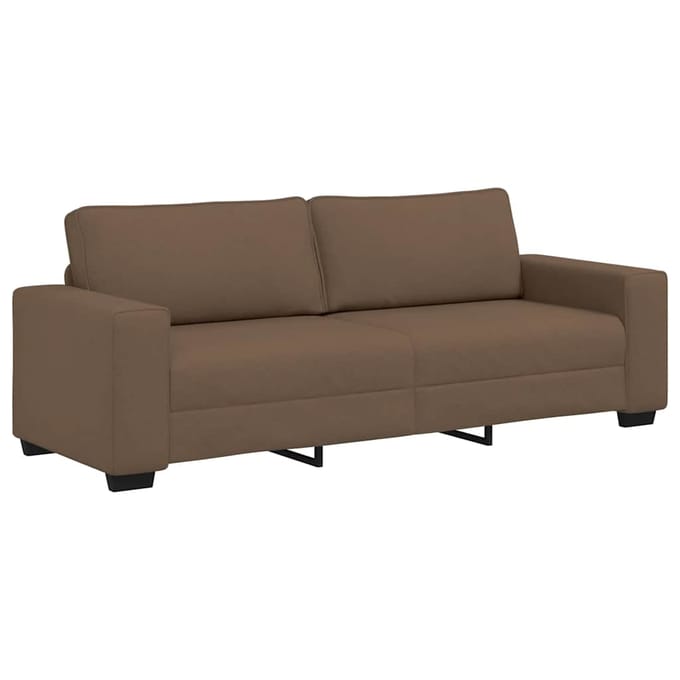 vidaXL 3-zitsbank bruin 220x77x82 cm stof