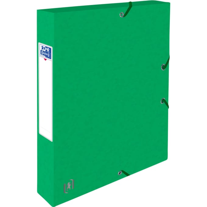 Elba elastobox Oxford Top File+ rug van 4 cm, groen