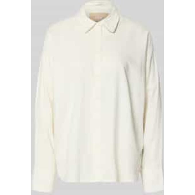 Overhemdblouse met linnen en knoopsluiting model 'ALMIRA'