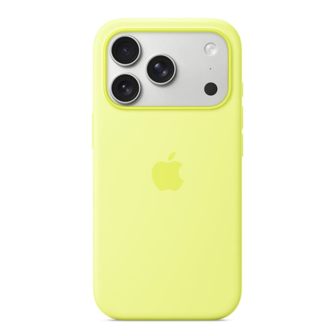 Siliconenhoesje met MagSafe voor de Apple iPhone 17 Pro Max - Neon Yellow