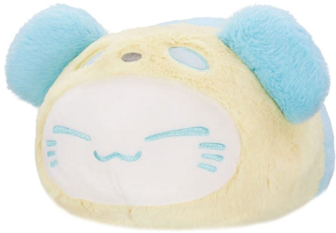 Nemuneko Cat Plush Figure Pastel Panda Big Blue 33 cm