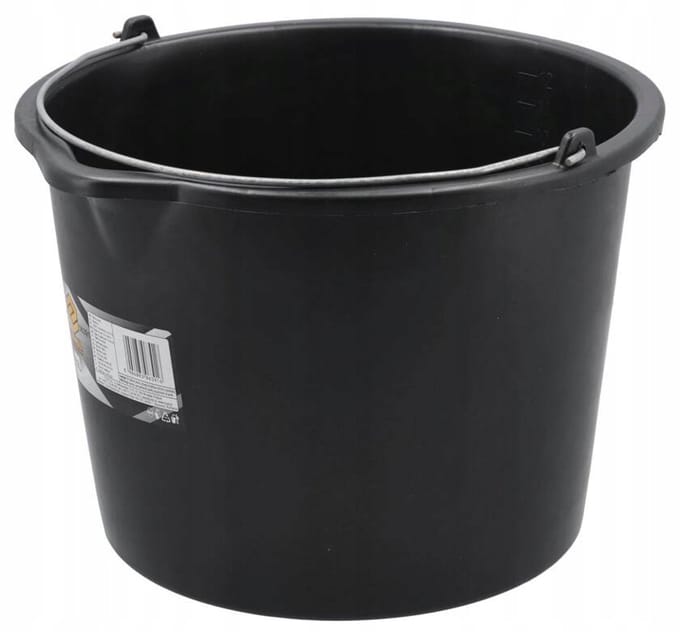 Vorel Bouwemmer met Tuit - 12L - Kunststof