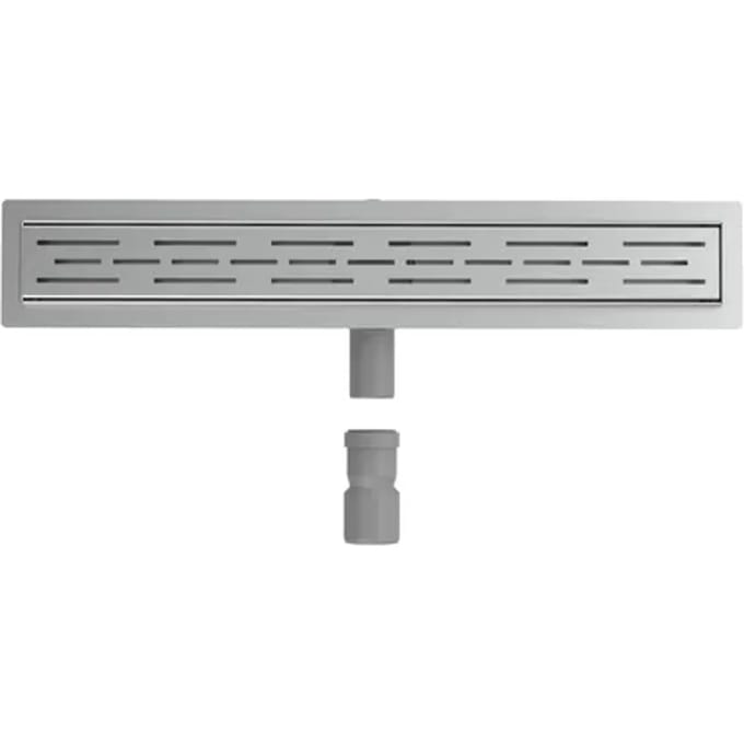 L'Aqua Douchedrain klassiek lineair 80 cm roestvrij staal