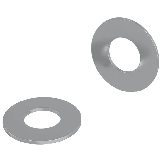 vidaXL - Washers - 2 - st - Zilver - 16 - x - 16 - x - 1,5 - cm - IJzer