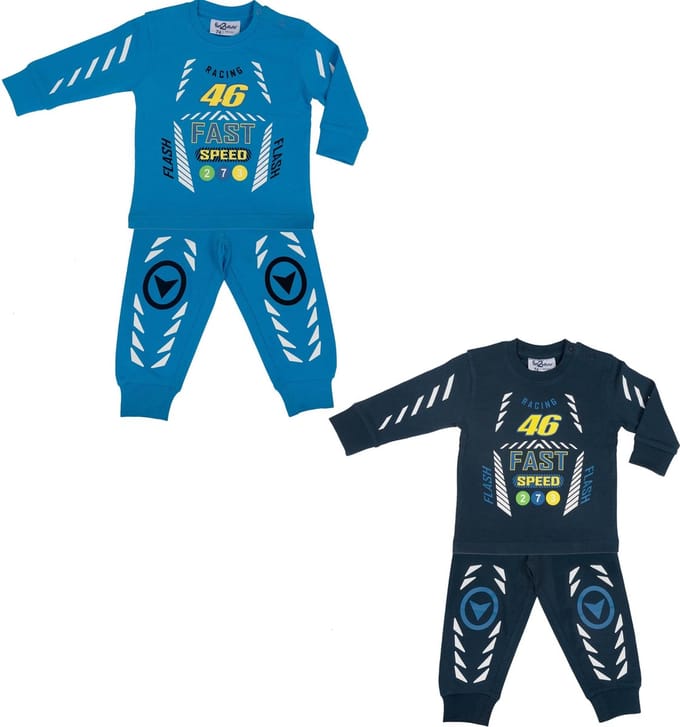 Funderwear - Pyama - Donker Blauw - Racing = Maat 62 - Jongen