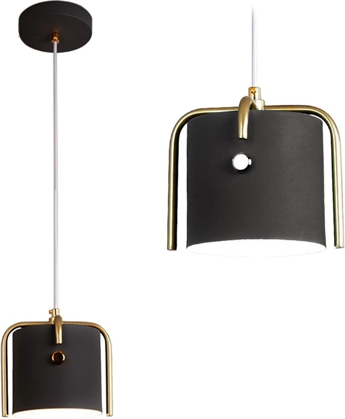 Toolight App934-1Cp Elegant Hanglamp Zwart 13X13X14Cm