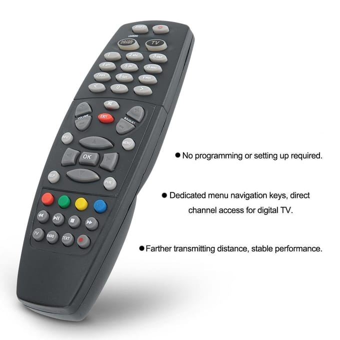 Télécommande de remplacement pour décodeur Smart TV Dreambox 800HD 800SE DM800 CSSE gray