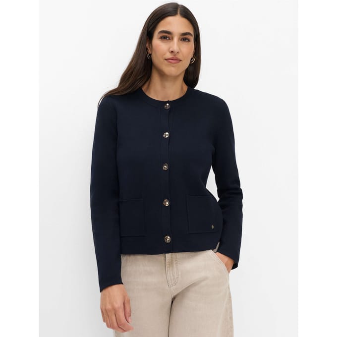 Brax Dames Vest  Style AMI navy, donkerblauw, maat 38